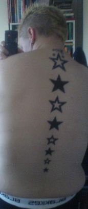 Stars Tattoo Back Design